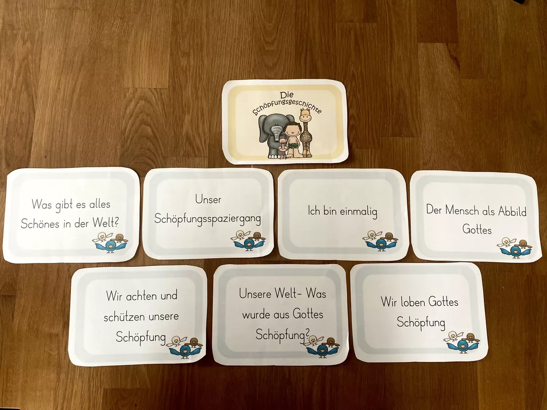 Bild in der Beschreibung des Unterrichtsmaterials Schöpfungsgeschichte: Unterrichtsreihe (Klasse 1-4) von Grundschulimpulse #2