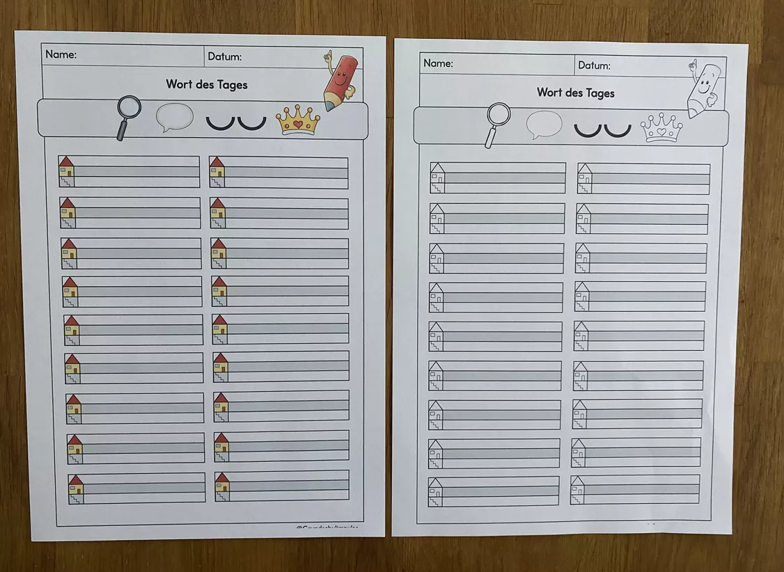 Bild in der Beschreibung des Unterrichtsmaterials Wort des Tages für digitale Tafel (Klasse 1) - 100 Bilder/Tage von Grundschulimpulse #2