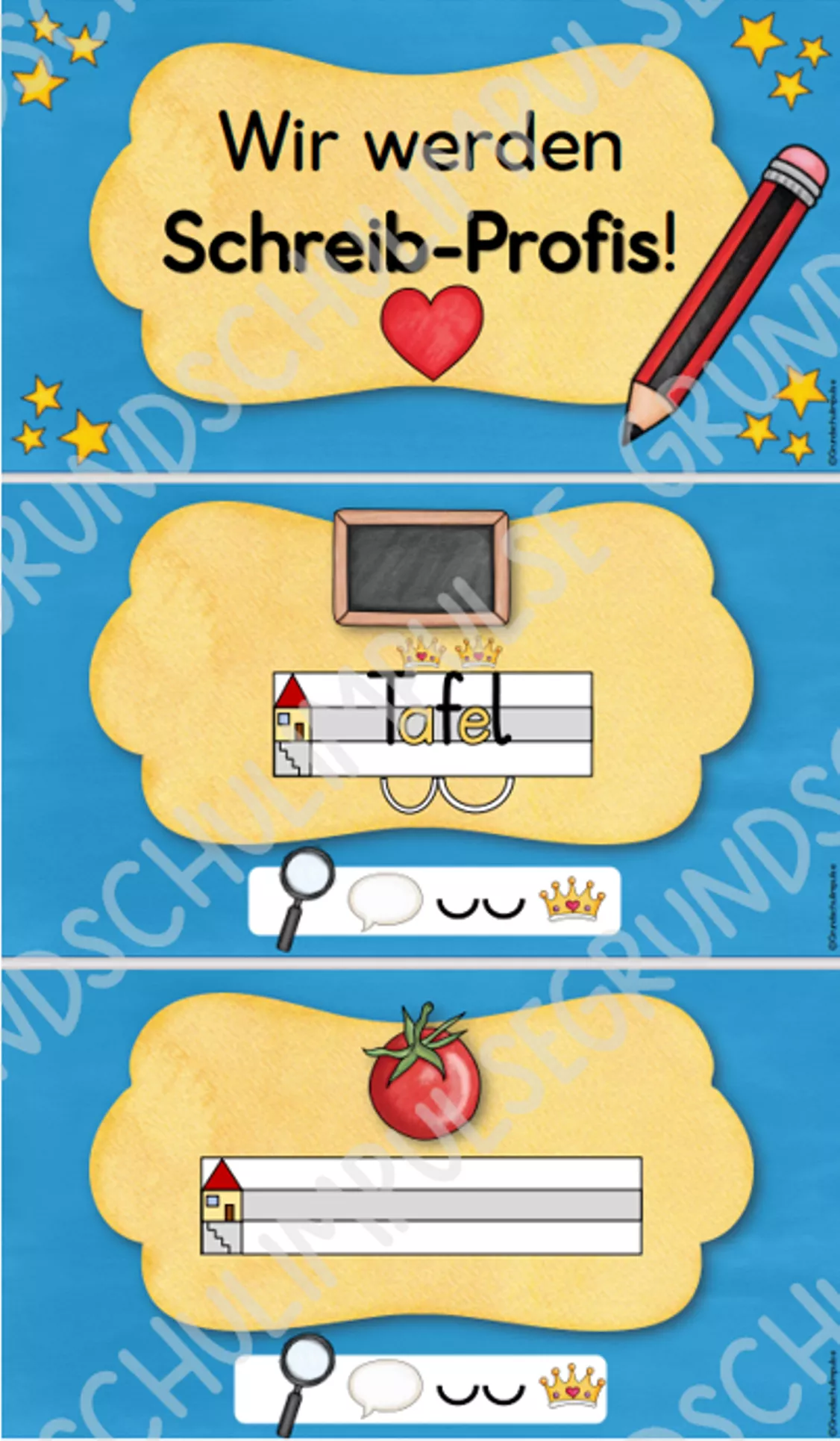 Bild in der Beschreibung des Unterrichtsmaterials Wort des Tages für digitale Tafel (Klasse 1) - 100 Bilder/Tage von Grundschulimpulse #1