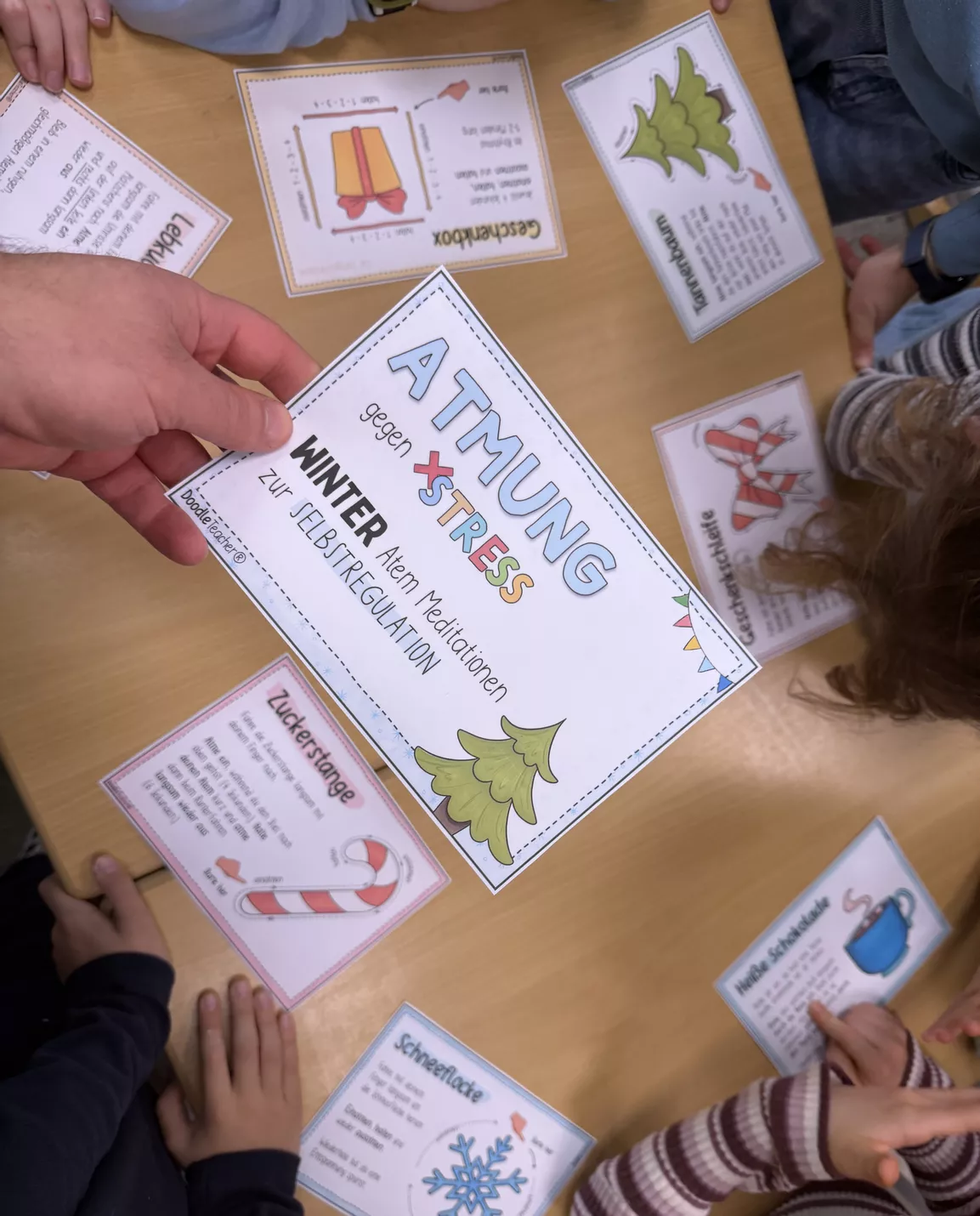 Bild in der Beschreibung des Unterrichtsmaterials Atemübungen Winter / Atmung & Entspannung gegen Stress von Doodleteacher #2