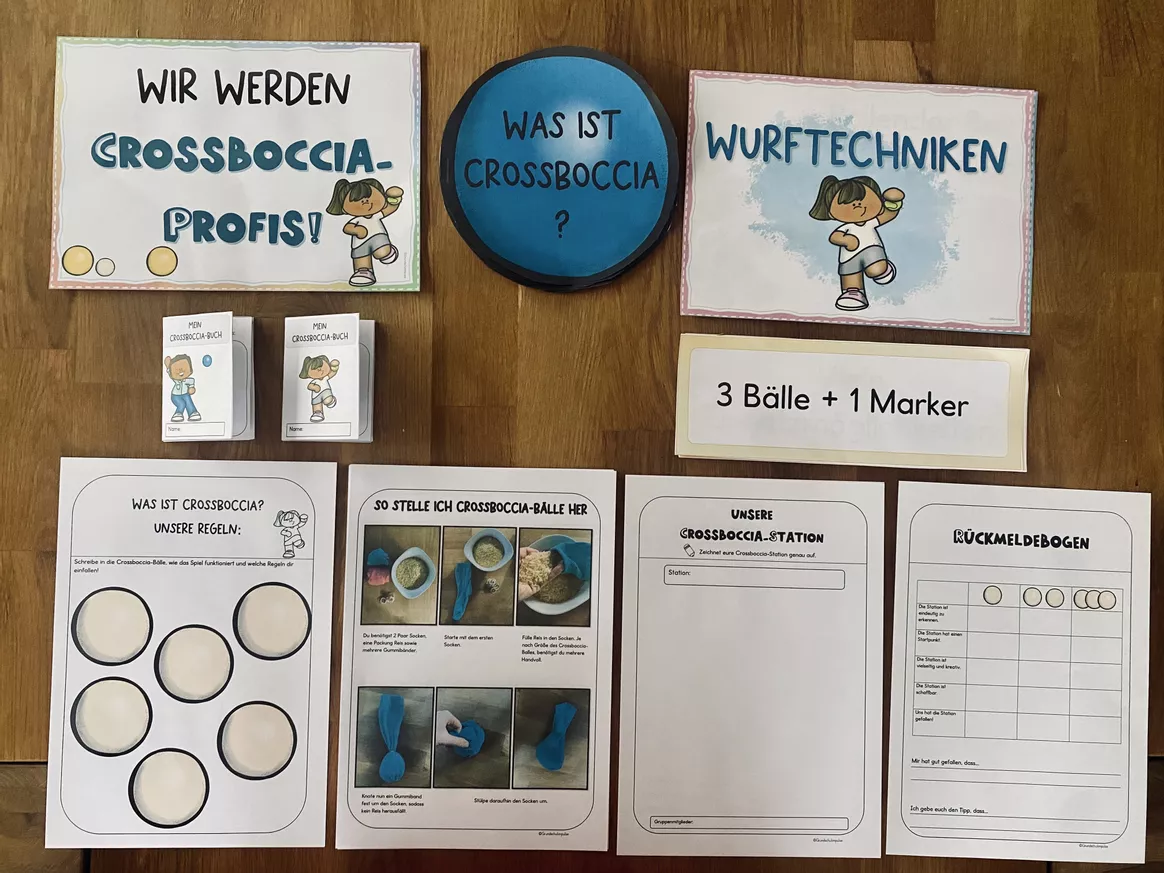 Bild in der Beschreibung des Unterrichtsmaterials Crossboccia: Unterrichtsreihe (Klasse 3+4) von Grundschulimpulse #1