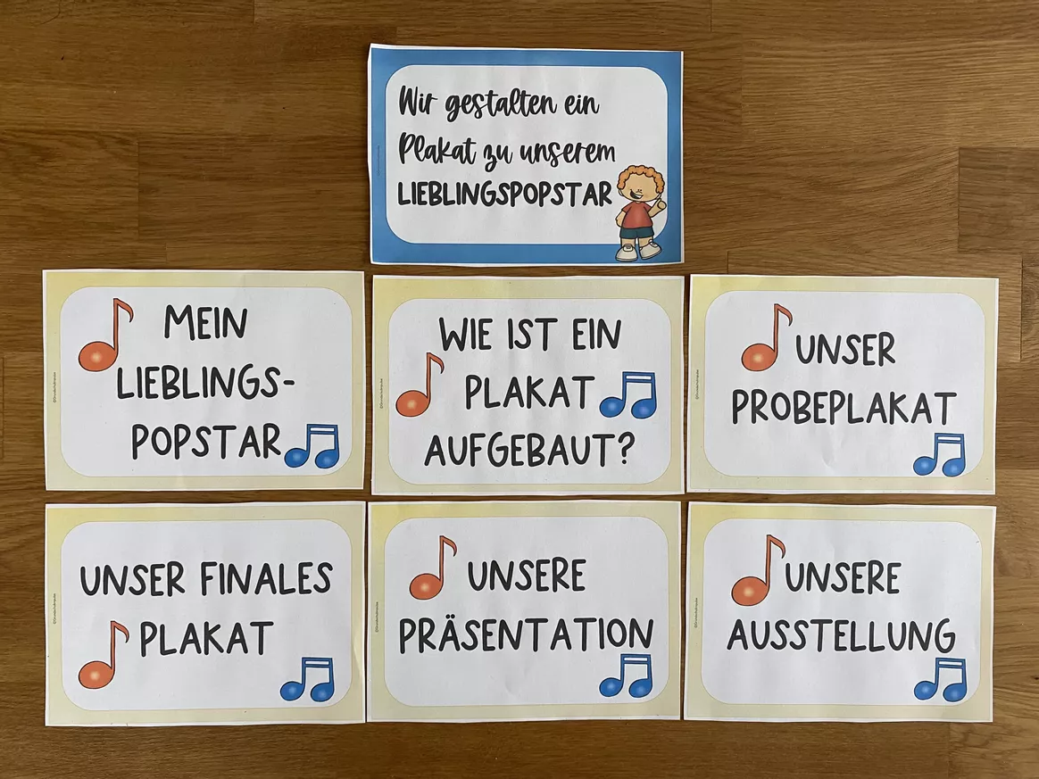 Bild in der Beschreibung des Unterrichtsmaterials "Lieblingspopstar" Unterrichtsreihe inkl. Plakatgestaltung (Kl.3+4) von Grundschulimpulse #1