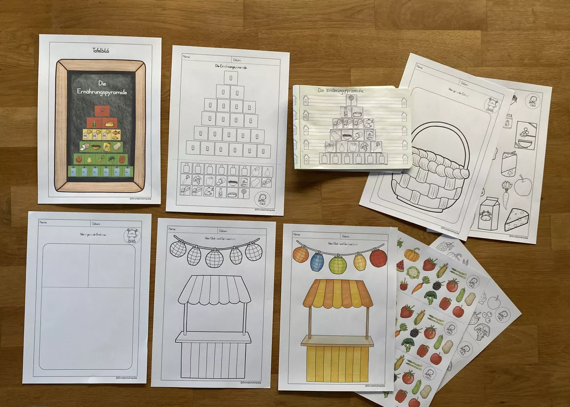Bild in der Beschreibung des Unterrichtsmaterials Unterrichtsreihe: Gesunde Ernährung (Klasse 1+2) von Grundschulimpulse #5
