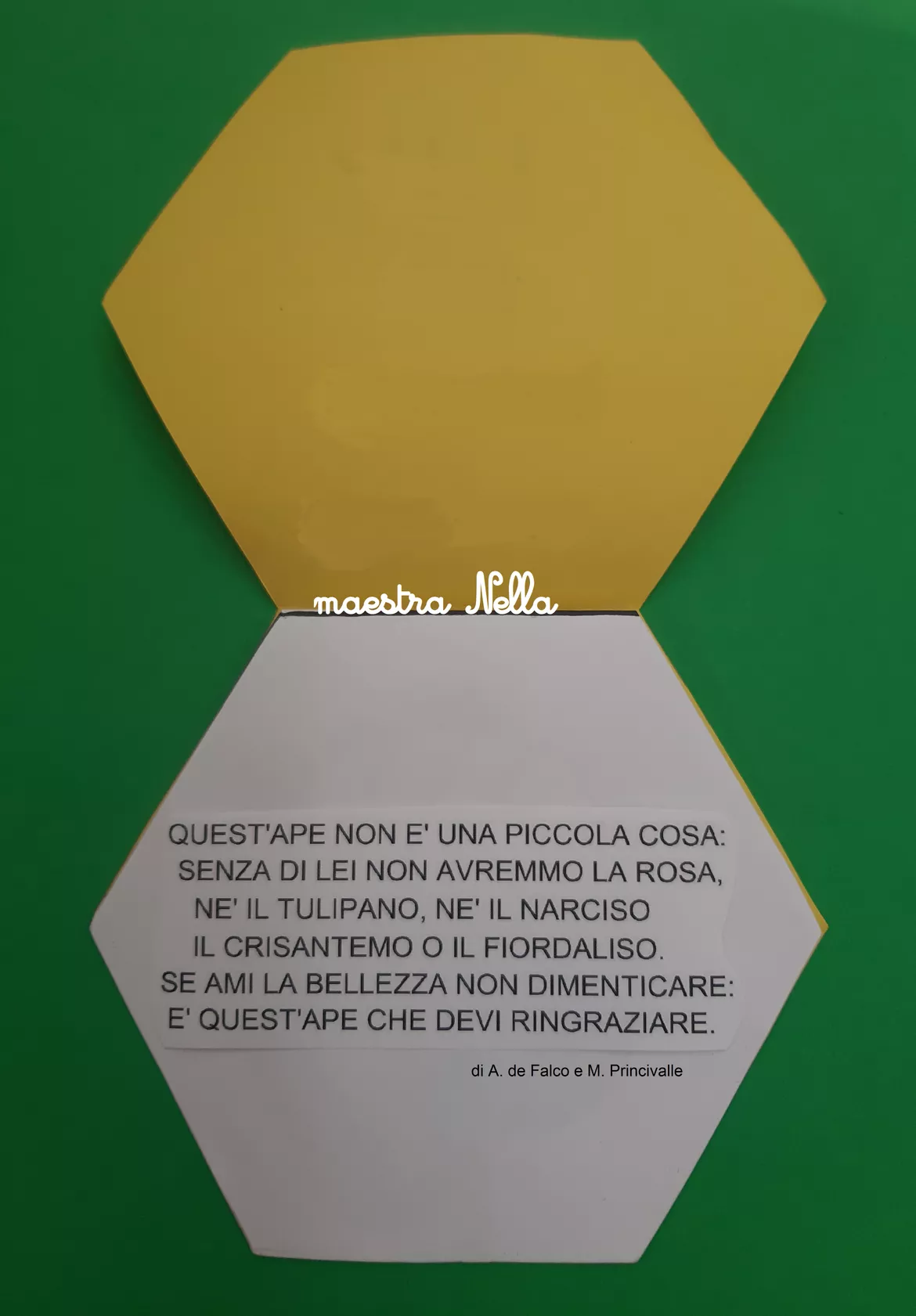 Bild in der Beschreibung des Unterrichtsmaterials biglietto Giornata mondiale delle api von maestra Nella #2