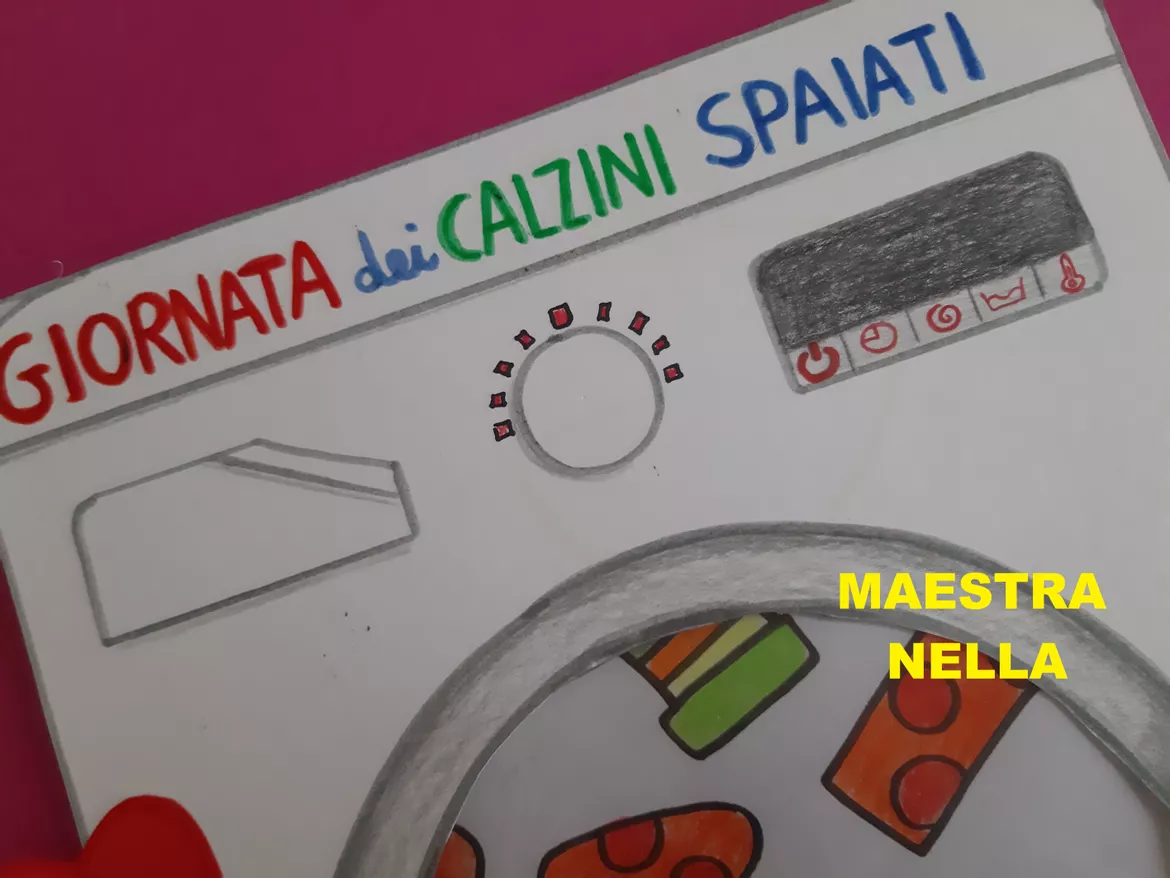 Bild in der Beschreibung des Unterrichtsmaterials biglietto lavatrice calzini spaiati von maestra Nella #2