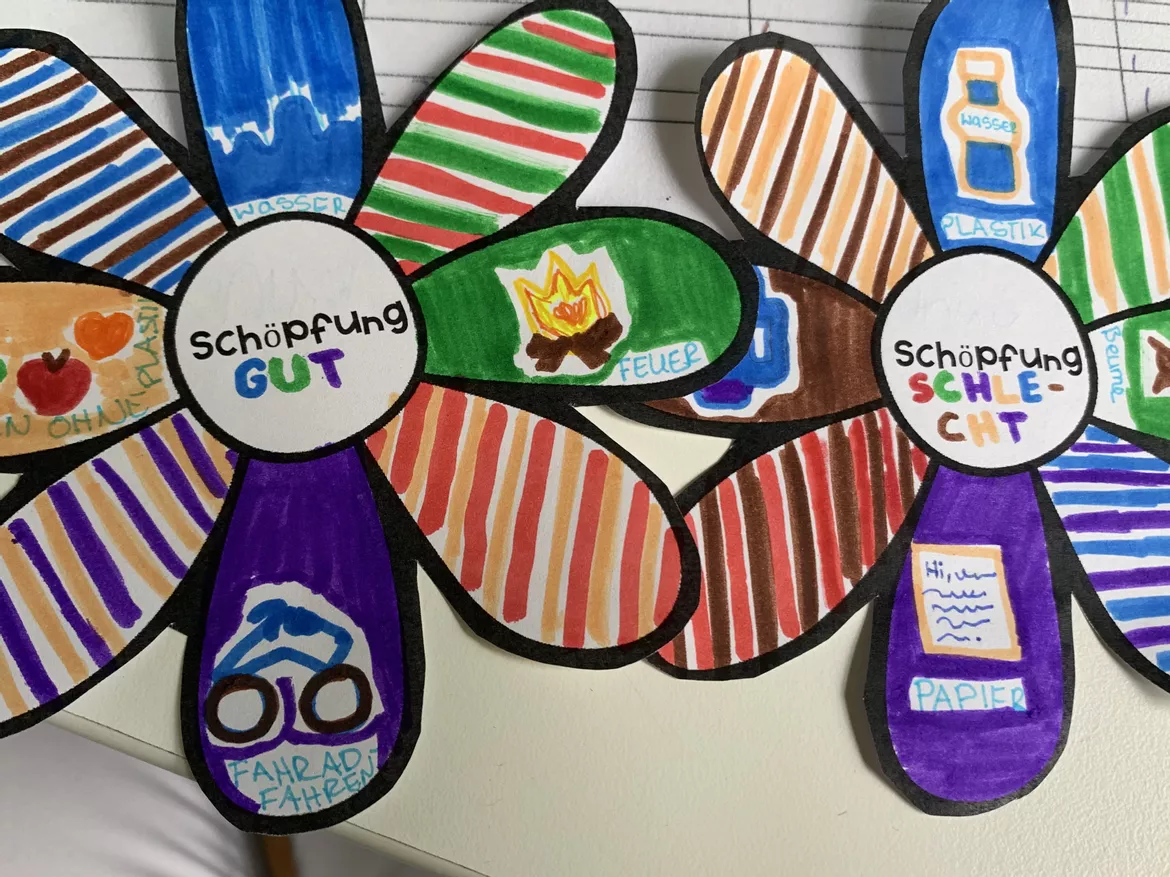 Bild in der Beschreibung des Unterrichtsmaterials Schöpfungsblume von Schoolstuffbyjas #1