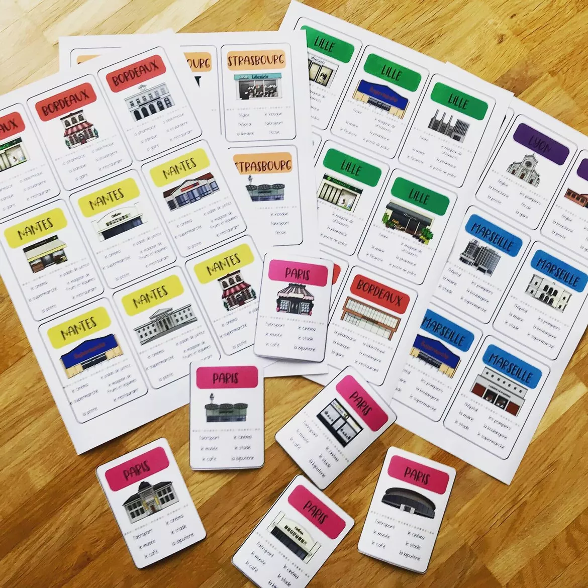 Bild in der Beschreibung des Unterrichtsmaterials Sparpaket: Indiquer le chemin & en ville von Mme_Sie #5