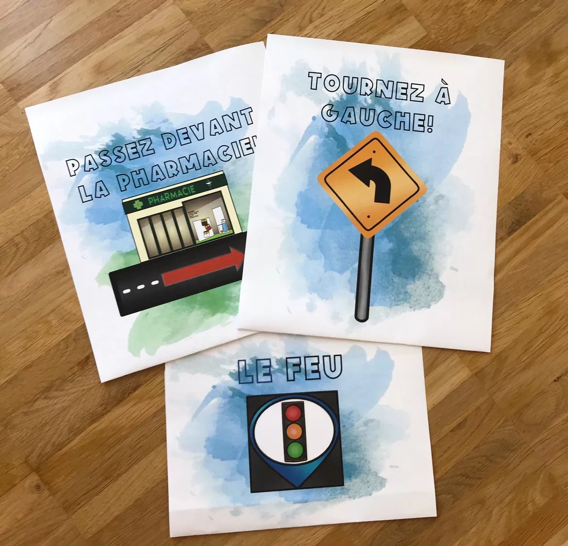 Bild in der Beschreibung des Unterrichtsmaterials Sparpaket: Indiquer le chemin & en ville von Mme_Sie #1