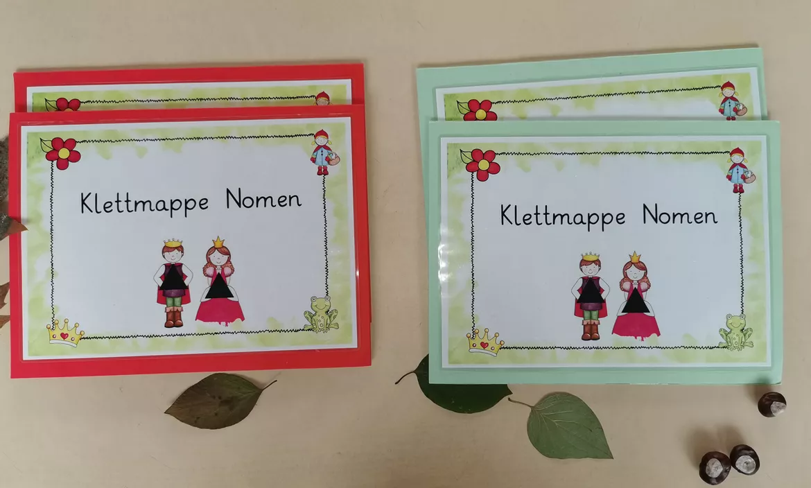 Bild in der Beschreibung des Unterrichtsmaterials Klettmappe Nomen Wortartenmärchen von Frau Waschbär #3