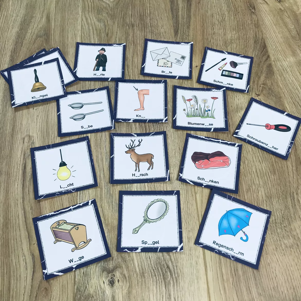 Übungskärtchen - Wörter mit i und ie – Unterrichtsmaterial im Fach Deutsch