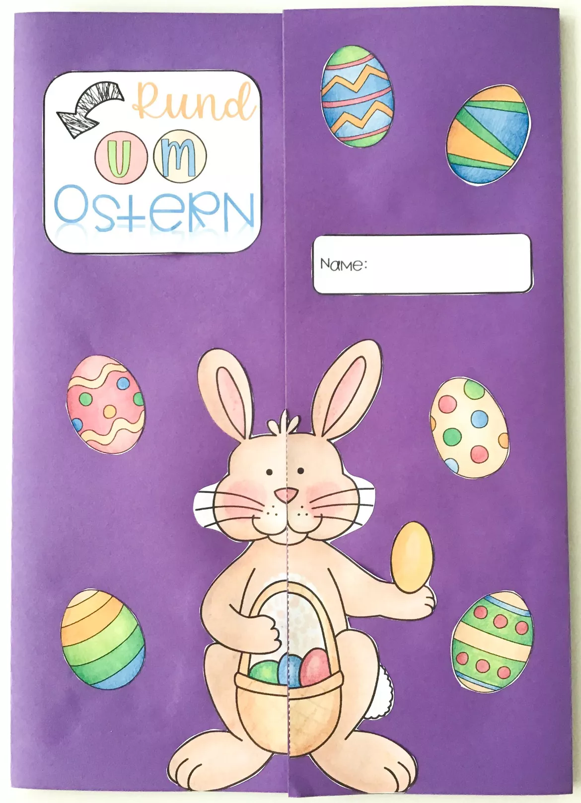 Bild in der Beschreibung des Unterrichtsmaterials Lapbook - Rund um Ostern von Meine Materialwelt #1