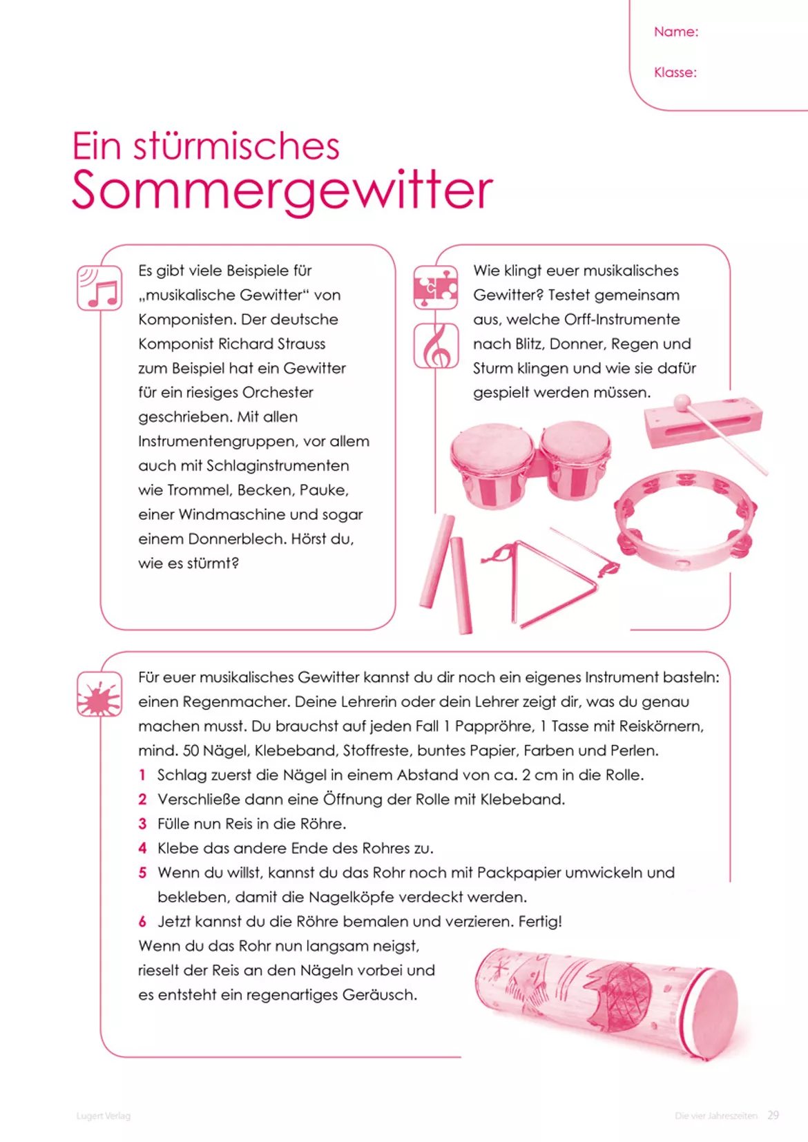 Bild in der Beschreibung des Unterrichtsmaterials Die vier Jahreszeiten - Klassik in der Grundschule von Lugert Verlag #1
