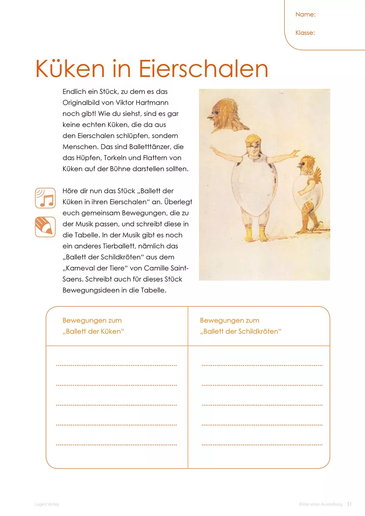 Bild in der Beschreibung des Unterrichtsmaterials Bilder einer Ausstellung - Klassik in der Grundschule von Lugert Verlag #2
