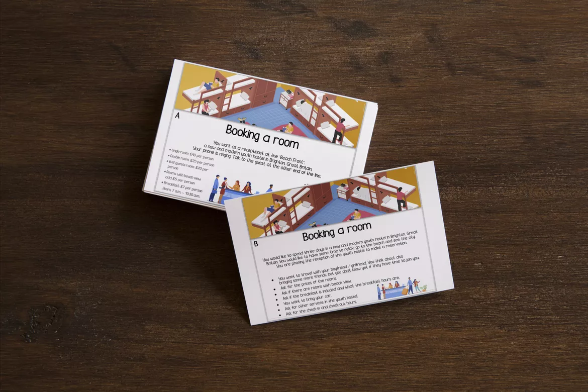 Bild in der Beschreibung des Unterrichtsmaterials Role Play / Rollenspiel – Speaking - Booking a room / Making a hotel reservation von Mission Education #1