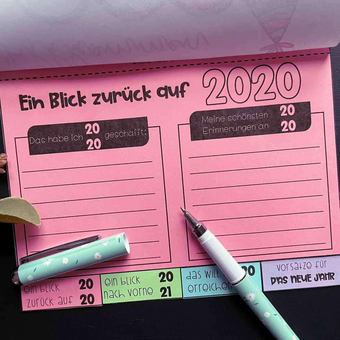 Bild in der Beschreibung des Unterrichtsmaterials Flipbook für das neue Jahr 2025 / Neujahr / Silvester von Meine Materialwelt #2
