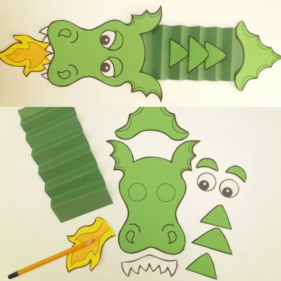 Bild in der Beschreibung des Unterrichtsmaterials Drachen basteln Hängedeko Fasching Märchen von Wolkenland.Graphics #2