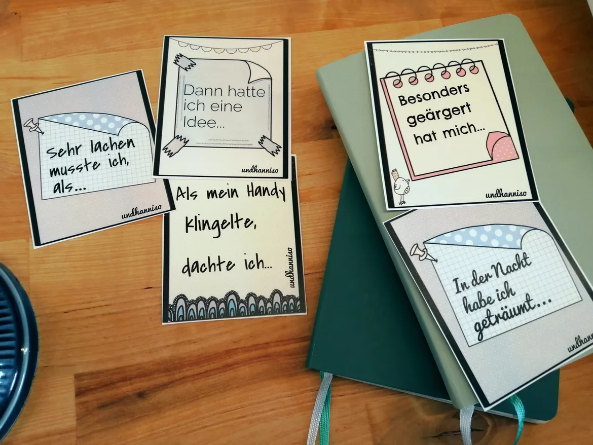 Bild in der Beschreibung des Unterrichtsmaterials Erzählkarten Homeschooling Ferien Tagebuch Distanzlernen von heyhanni #1