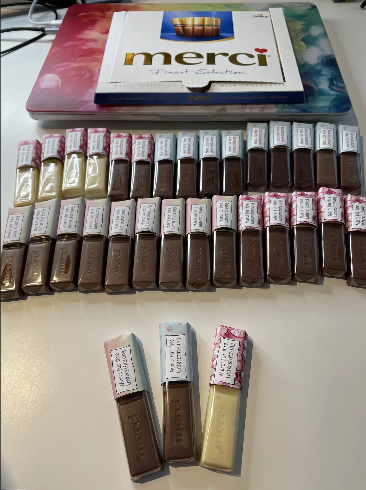 Bild in der Beschreibung des Unterrichtsmaterials Vorlage Merci Riegel zum Basteln von Schoolstuffbyjas #1