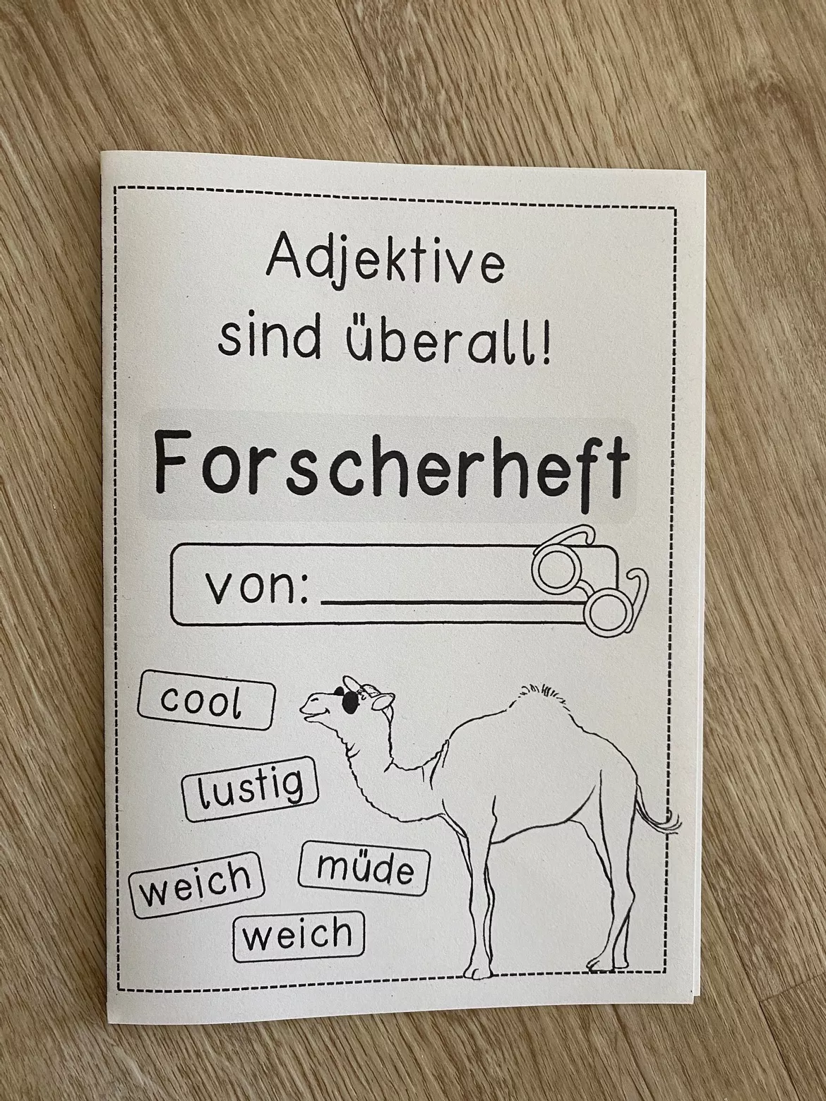 Bild in der Beschreibung des Unterrichtsmaterials Adjektiv Forscherheft - Adjektive entdecken mit allen Sinnen von Odd Bird & Company #2