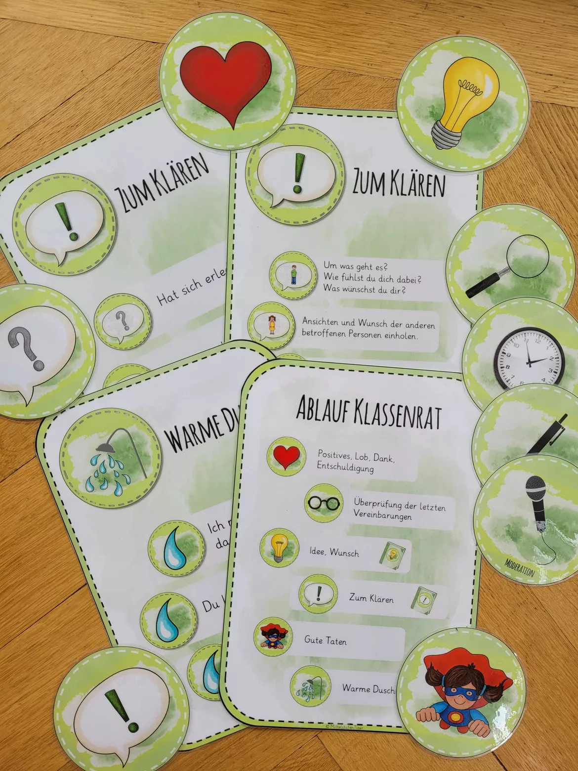Bild in der Beschreibung des Unterrichtsmaterials Klassenrat Materialpaket - Komplettpaket für die Grundschule von wertschaetzend_begleiten #1