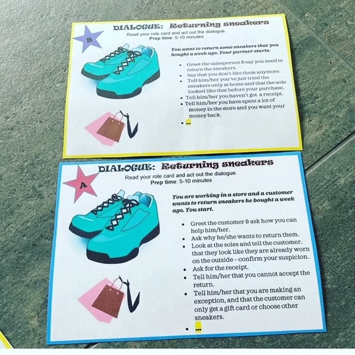 Bild in der Beschreibung des Unterrichtsmaterials Speaking: ROLE PLAY & TALKS von Teacher