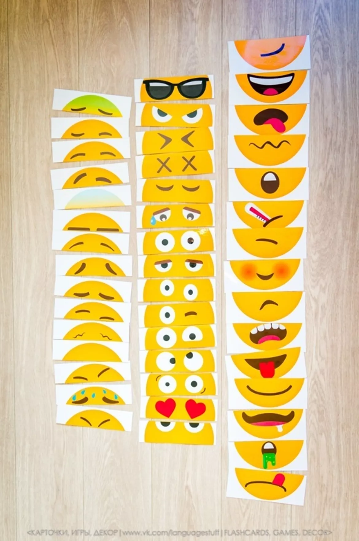 Bild in der Beschreibung des Unterrichtsmaterials Emotions Creator 2 in1 von Language Stuff #2