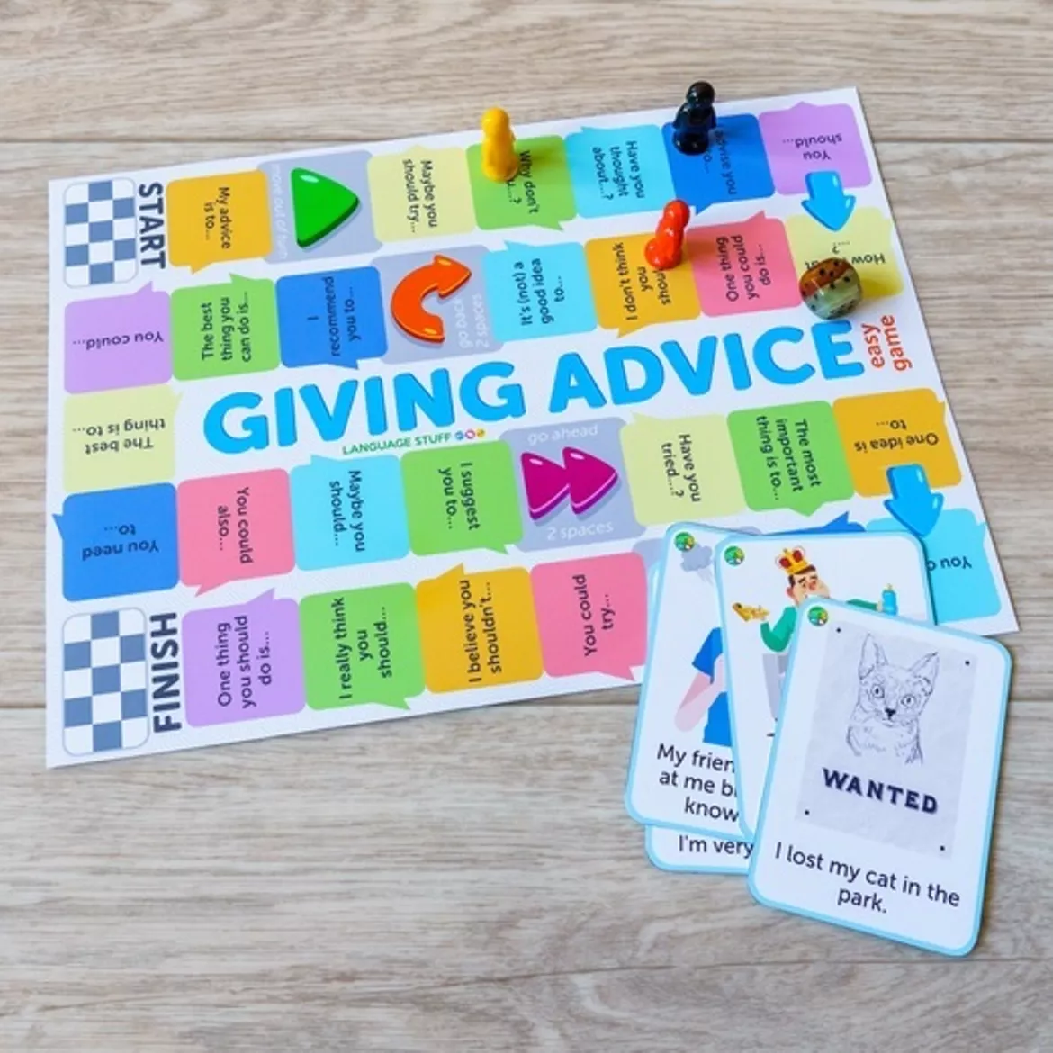 Bild in der Beschreibung des Unterrichtsmaterials Giving Advice 3in1 von Language Stuff #3