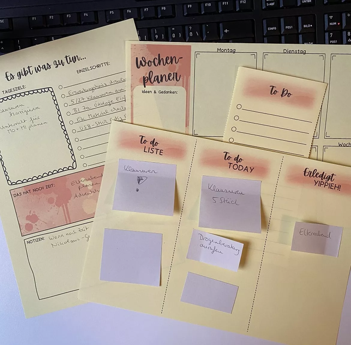 Bild in der Beschreibung des Unterrichtsmaterials ToDo Listen Wochenplaner 4 Versionen von Frau Bieku #1