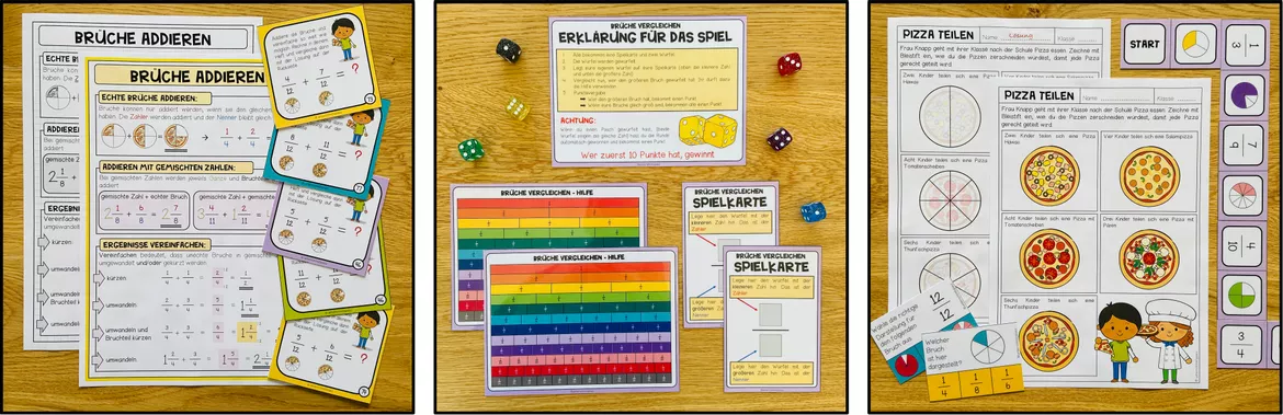 Bild in der Beschreibung des Unterrichtsmaterials BRÜCHE - Materialpaket (5. Schulstufe) von Unterrichtmitspass #3