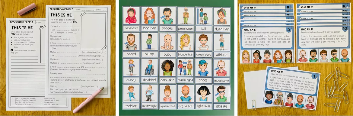 Bild in der Beschreibung des Unterrichtsmaterials DESCRIBING PEOPLE - MATERIALPAKET von Unterrichtmitspass #2