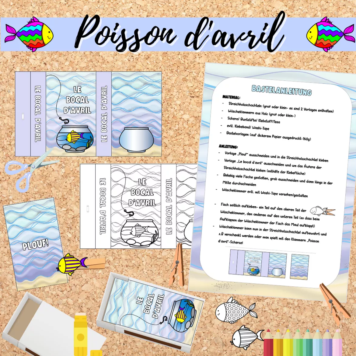 Bild in der Beschreibung des Unterrichtsmaterials Materialpaket: Le poisson d