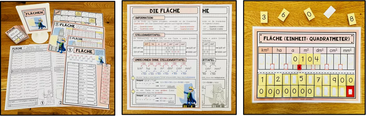 Bild in der Beschreibung des Unterrichtsmaterials GRÖßEN UND MAßEINHEITEN - Materialpaket (4./5. Schulstufe) von Unterrichtmitspass #8
