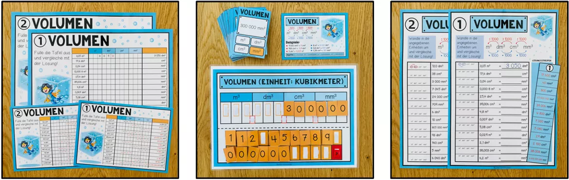 Bild in der Beschreibung des Unterrichtsmaterials VOLUMEN (Größen und Maßeinheiten) - Materialpaket von Unterrichtmitspass #2