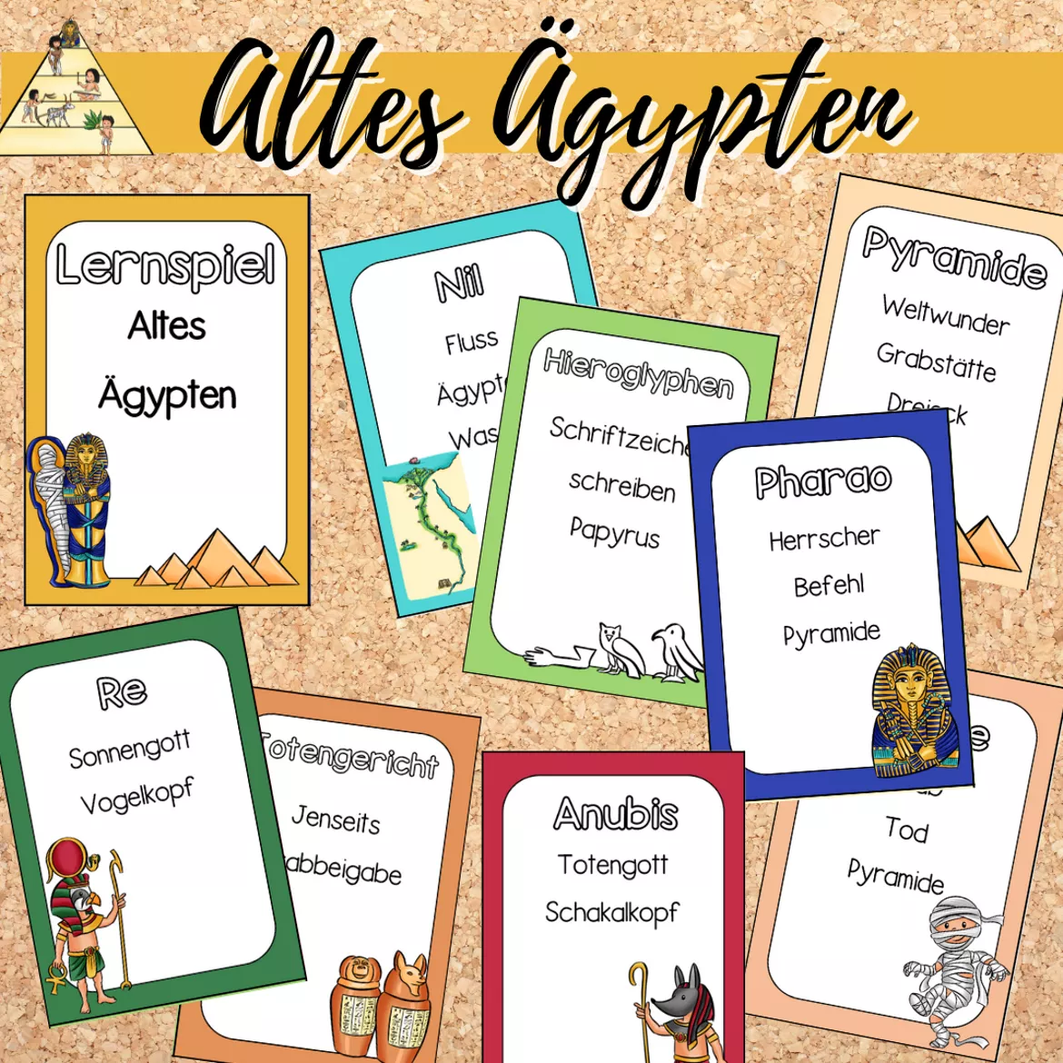 Bild in der Beschreibung des Unterrichtsmaterials Spiel: Sag est nicht! - Geschichte: Altes Ägypten von Mme_Sie #1
