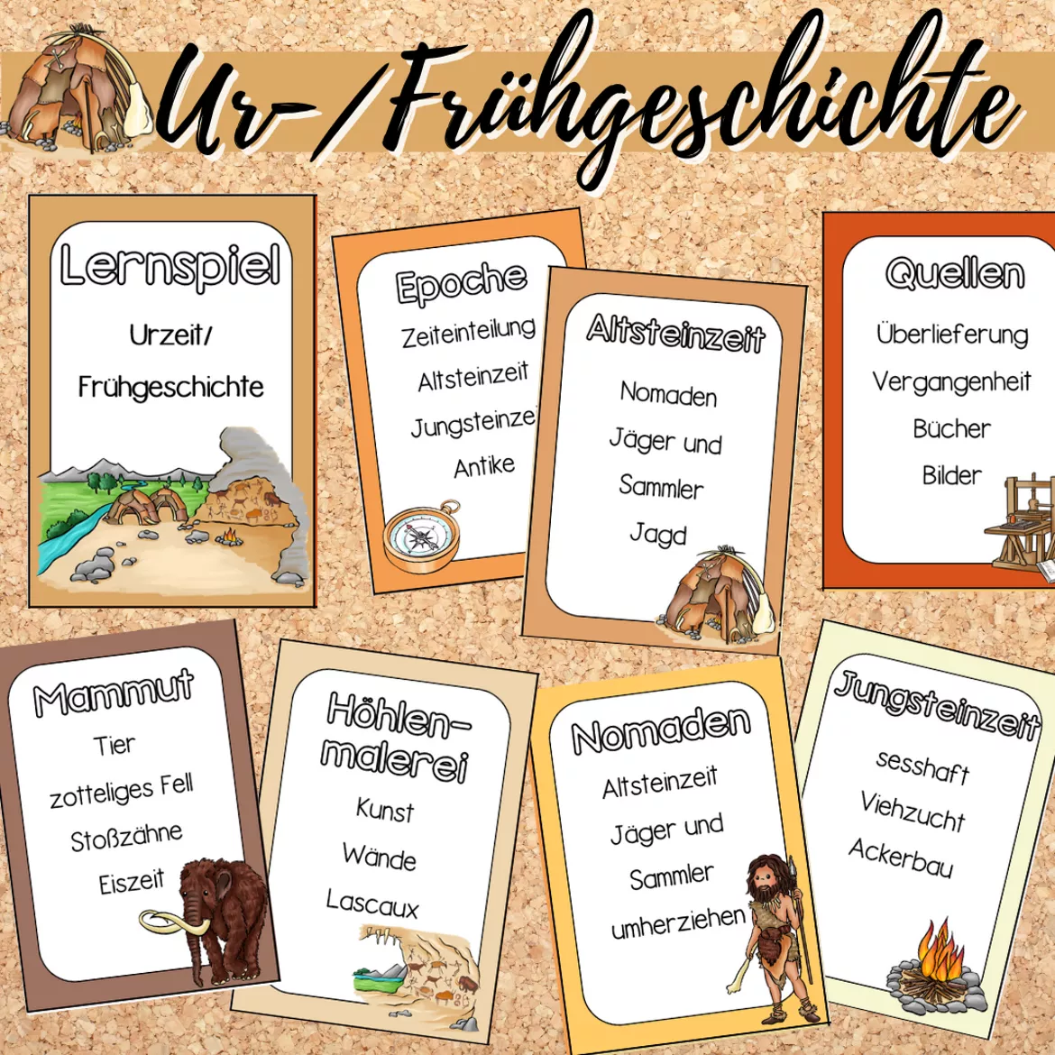 Bild in der Beschreibung des Unterrichtsmaterials FREEBIE: Sag es nicht! - Geschichte: Urzeit/Frühgeschichte von Mme_Sie #1