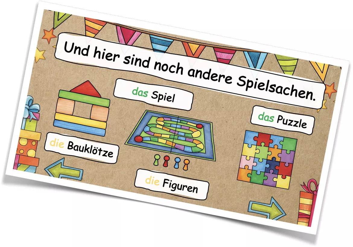 Bild in der Beschreibung des Unterrichtsmaterials Geburtstag - Über Geschenke sprechen von kreativ lernen #3