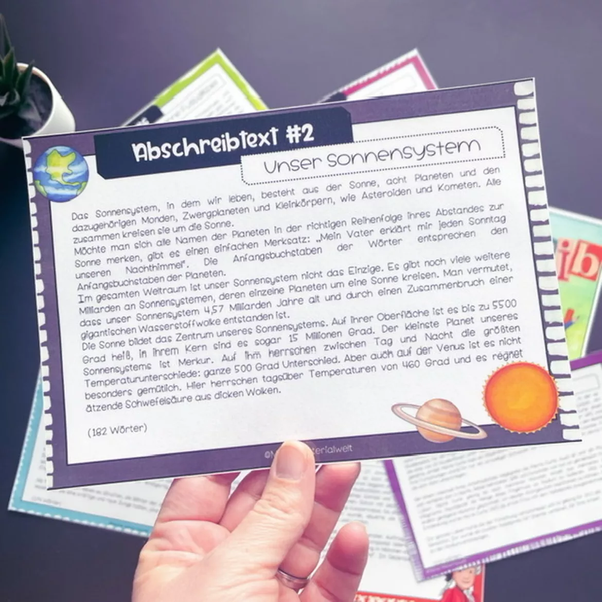 Bild in der Beschreibung des Unterrichtsmaterials 35 Abschreibtexte für Klasse 5 und 6 - 2-fach differenziert von Meine Materialwelt #2