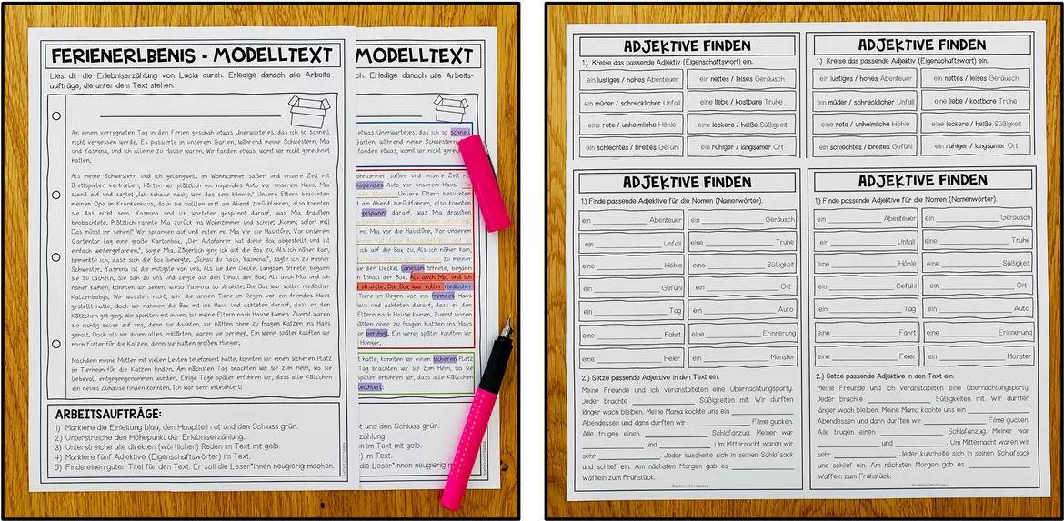 Bild in der Beschreibung des Unterrichtsmaterials MEIN FERIENERLEBNIS - komplette Unterrichtseinheit (Erlebniserzählung) von Unterrichtmitspass #4