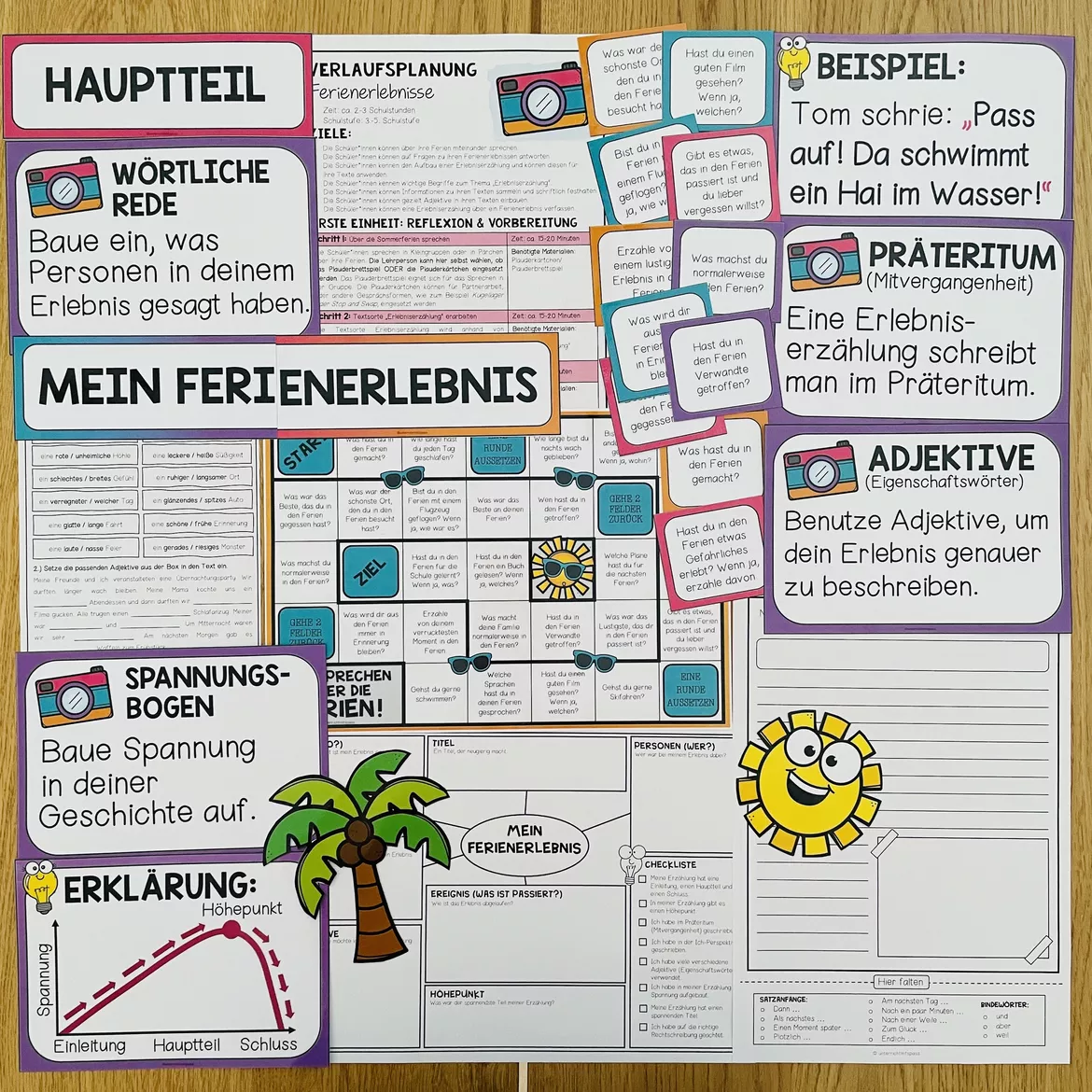 Bild in der Beschreibung des Unterrichtsmaterials MEIN FERIENERLEBNIS - komplette Unterrichtseinheit (Erlebniserzählung) von Unterrichtmitspass #1