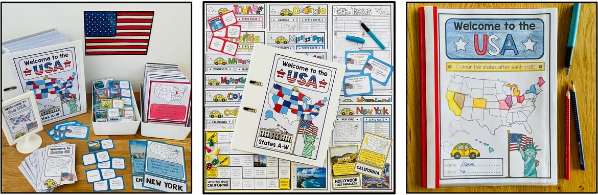 Bild in der Beschreibung des Unterrichtsmaterials USA - Materialpaket (für den Englischunterricht) von Unterrichtmitspass #1