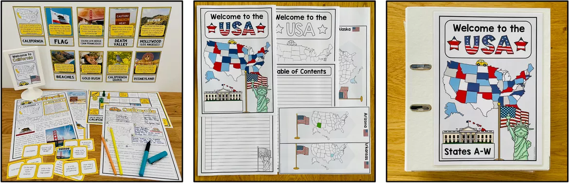Bild in der Beschreibung des Unterrichtsmaterials USA - Materialpaket (für den Englischunterricht) von Unterrichtmitspass #2