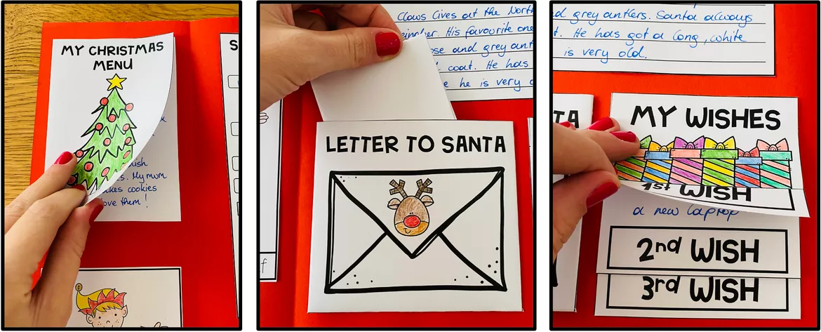 Bild in der Beschreibung des Unterrichtsmaterials CHRISTMAS - Lapbook (Reading, Writing, Vocabulary Work, ...) von MyTeachingFactory #2