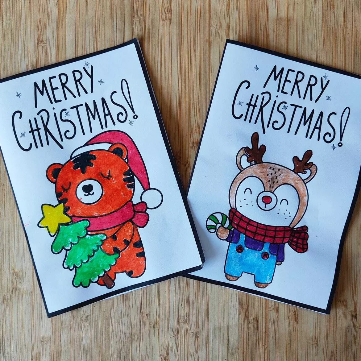 Bild in der Beschreibung des Unterrichtsmaterials Pinta y Decora tus postales de Navidad von Learn and Play #3