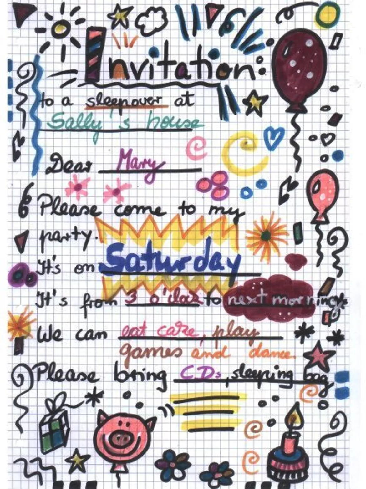 Bild in der Beschreibung des Unterrichtsmaterials Creative English exercises for class 5 von Doro #1