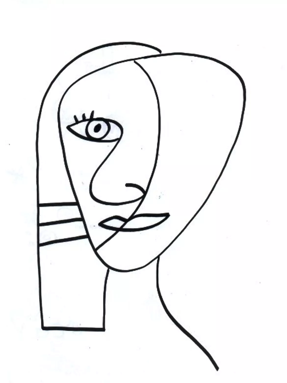 Bild in der Beschreibung des Unterrichtsmaterials Porträts malen wie Picasso von ARTISFUN #1