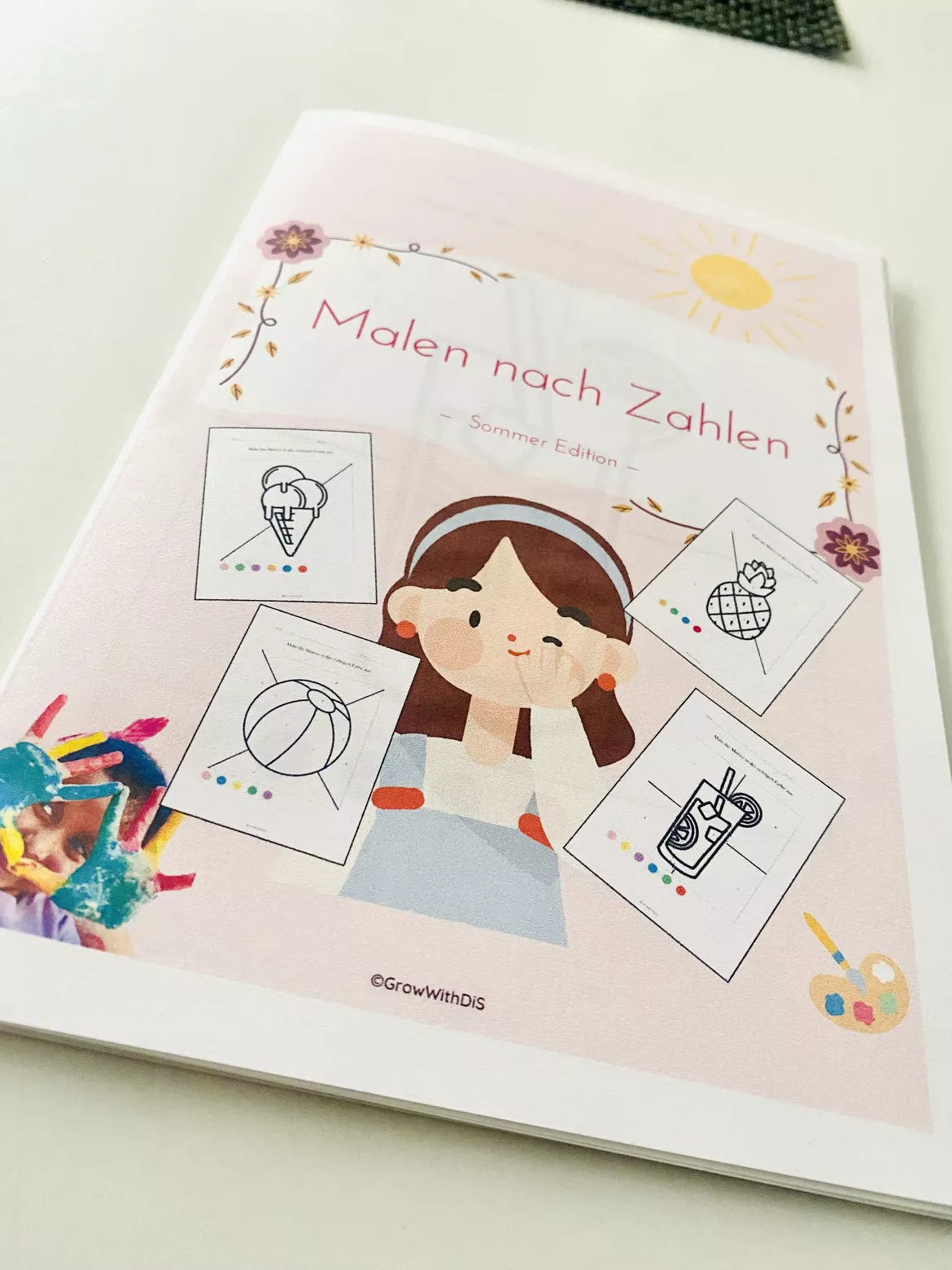 Bild in der Beschreibung des Unterrichtsmaterials Malen nach Zahlen | Sommer Edition ☀️ von GrowWithDiS #1