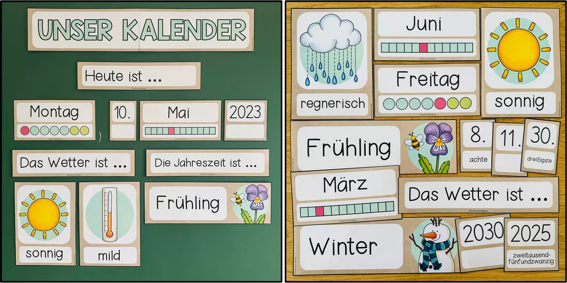 Bild in der Beschreibung des Unterrichtsmaterials TAFELKALENDER (Deutsch) Version 2021 von Unterrichtmitspass #1