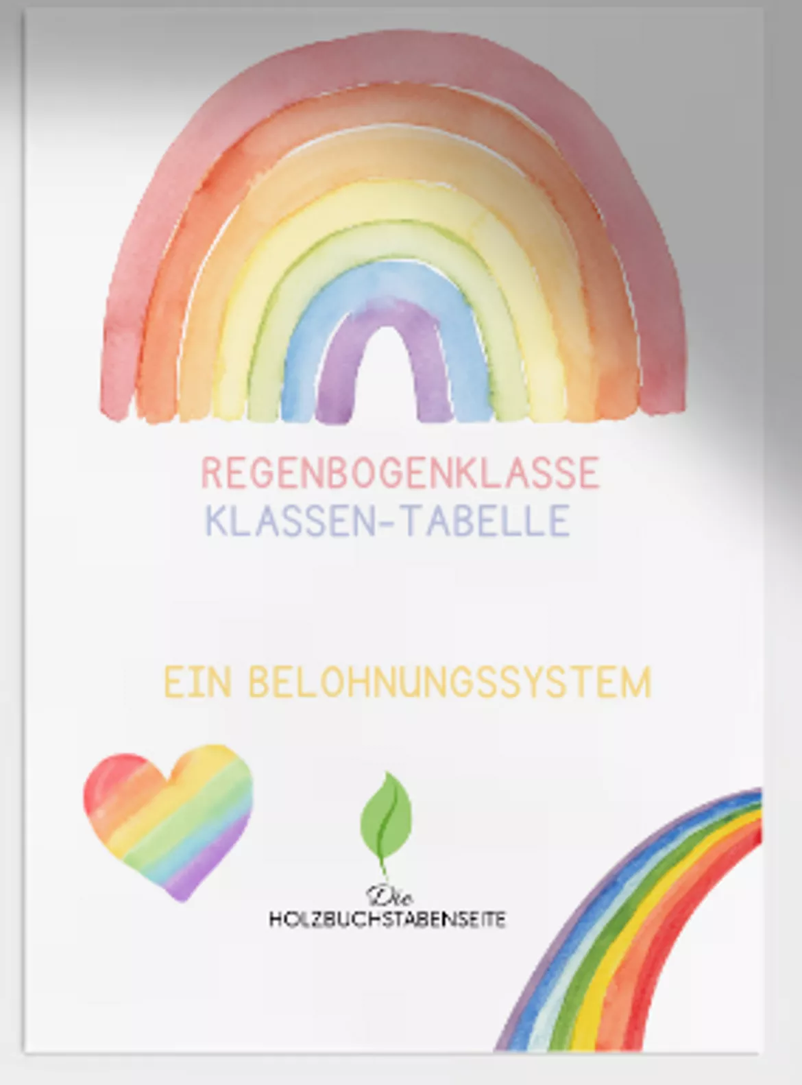Bild in der Beschreibung des Unterrichtsmaterials Punkte Belohnungssystem Klasse Förderung Regenbogenklasse von Die Holzbuchstabenseite #1