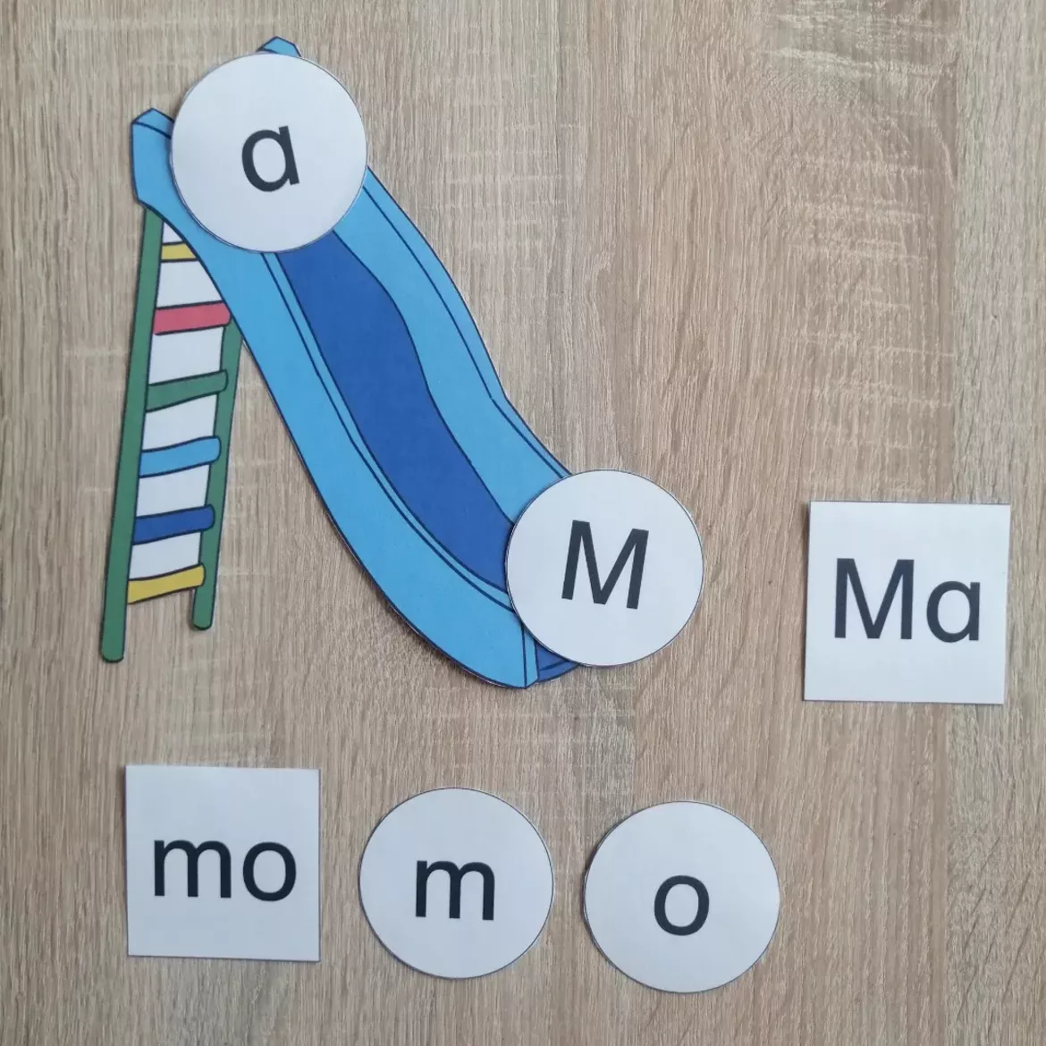 Bild in der Beschreibung des Unterrichtsmaterials Silben lesen und schreiben Silbenrutsche Silbenteppiche von Abenteuer Grundschule #1
