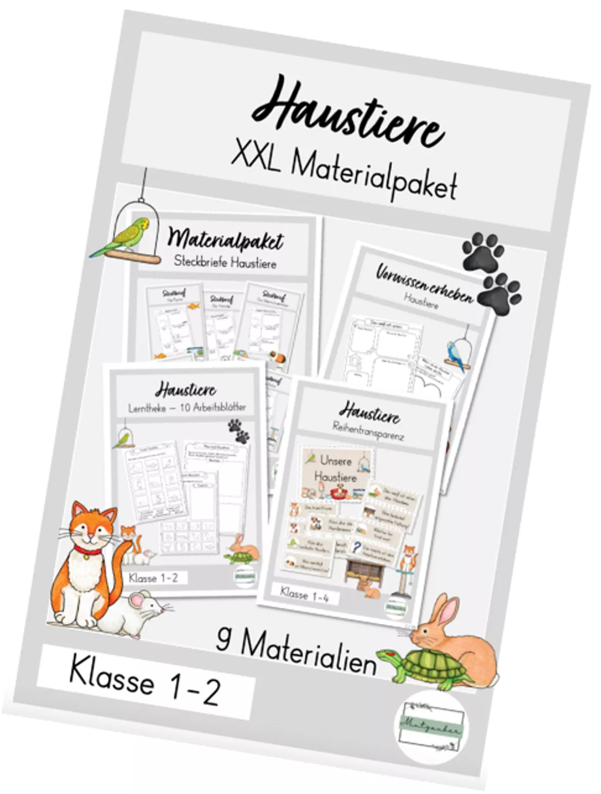 Bild in der Beschreibung des Unterrichtsmaterials Freebie Haustiere Haustier oder Nutztier? von Mintzauber #1